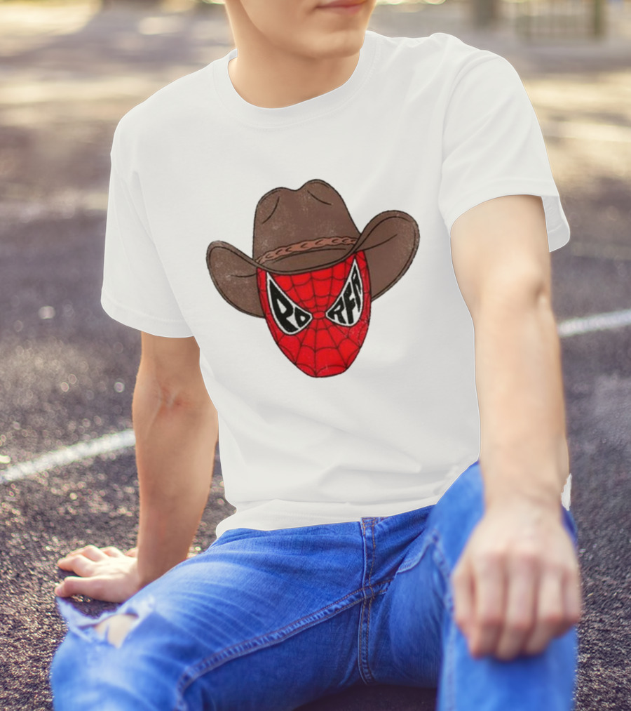 Por Favor Porfa Man Spider Cowboy Mask T-Shirt