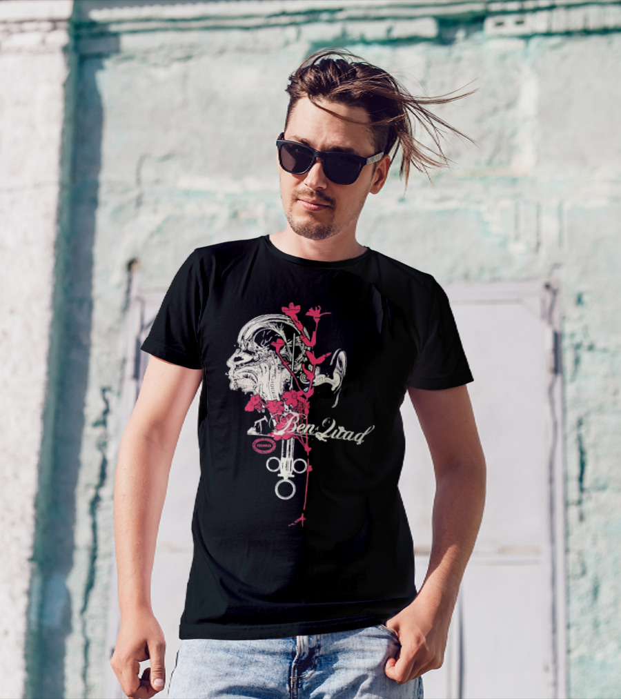 Purenoise Ben Quad Anatomy Circuit Roses Skull T-Shirt