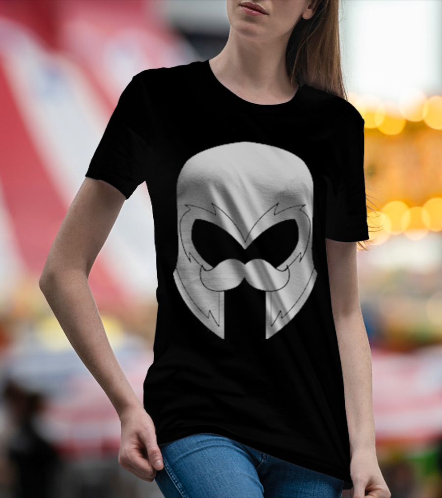 Remix’D Curleh Mustache Wolverine Mask T-Shirt