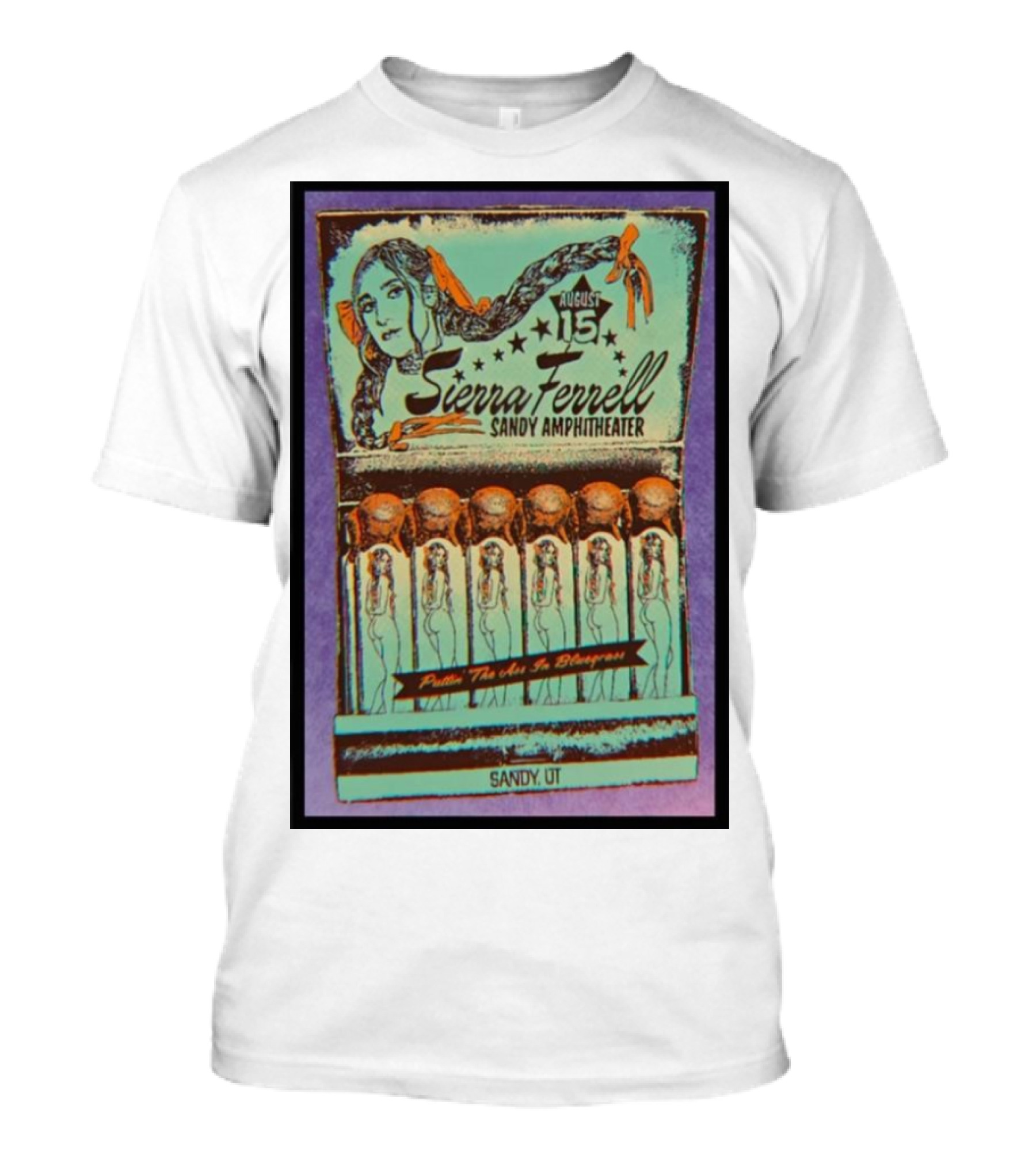 Sierra Ferrell August 15 2024 Sandy Amphitheater Pullin' Them On In Swangerville Sandy UT T-Shirt