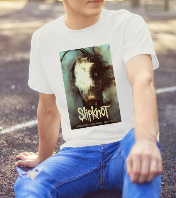 Slipknot August 15 2024 Mansfield MA Xfinity Center Concert T-Shirt