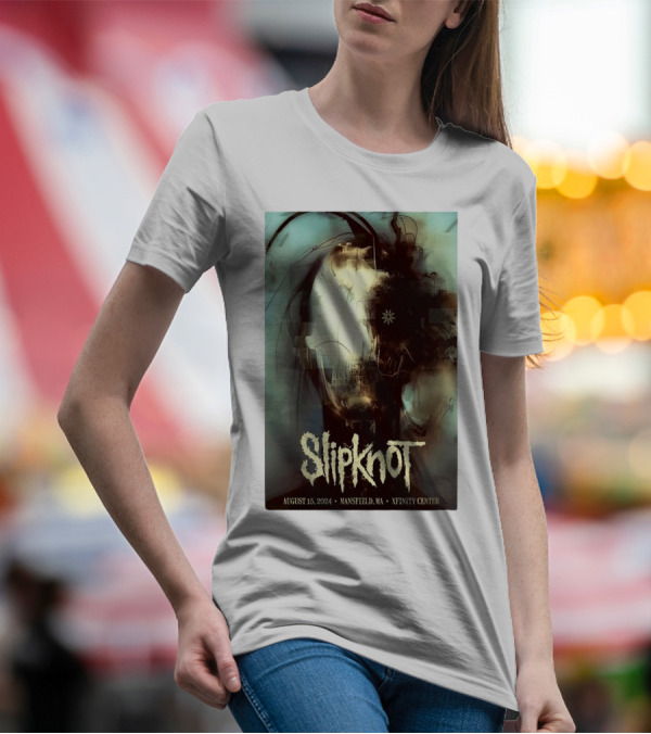 Slipknot August 15 2024 Mansfield MA Xfinity Center Concert T-Shirt