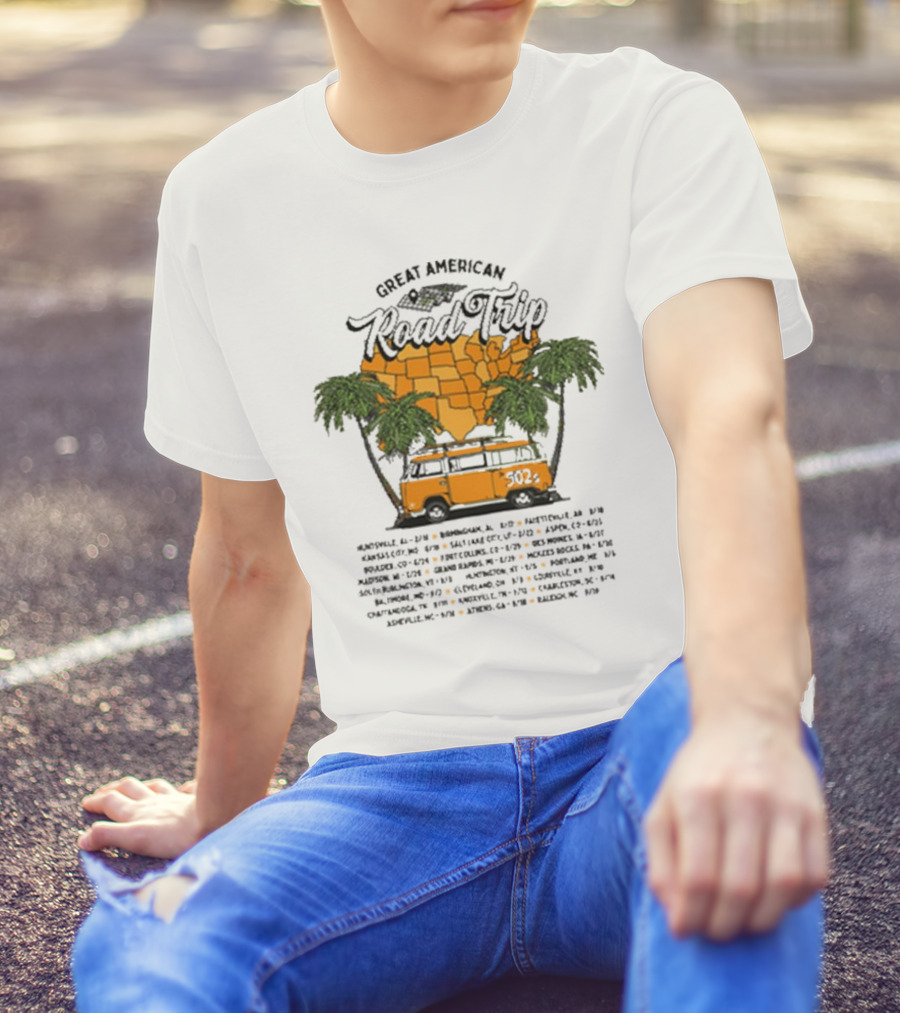 Great American Road Trip 502s 2024 Summer Tour T-Shirt