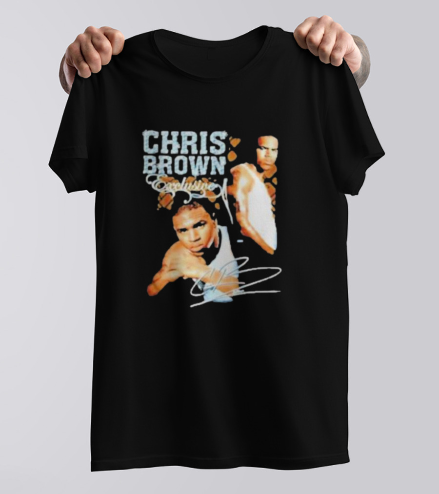 Chris Brown Exclusive Tour Featuring Iconic Signature Pose T-Shirt