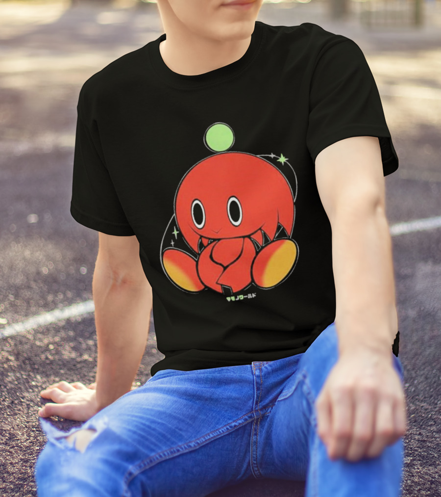 Chuckles Knuckles Chao Red Character With Green Ball T-Shirt