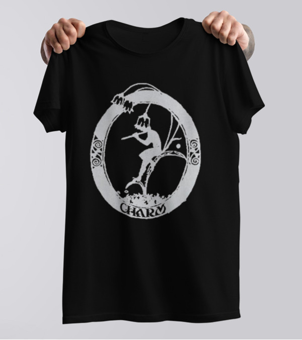 Clairo Charm Fairy Flute Oval Motif T-Shirt