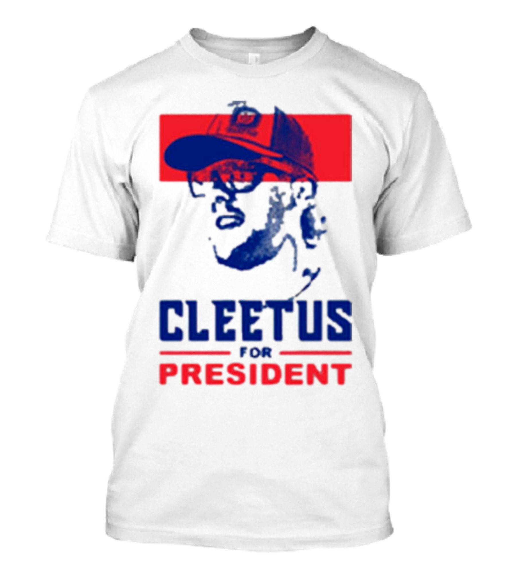 Cleetus For President America Red Blue Image T-Shirt