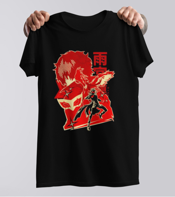 CODE NAME JOKER By Hypertwenty Persona Five Phantom Thief Art Red Japanese Text T-Shirt