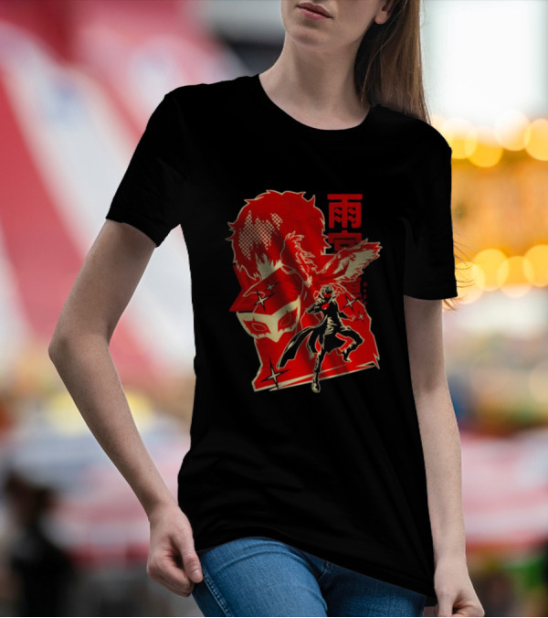 CODE NAME JOKER By Hypertwenty Persona Five Phantom Thief Art Red Japanese Text T-Shirt
