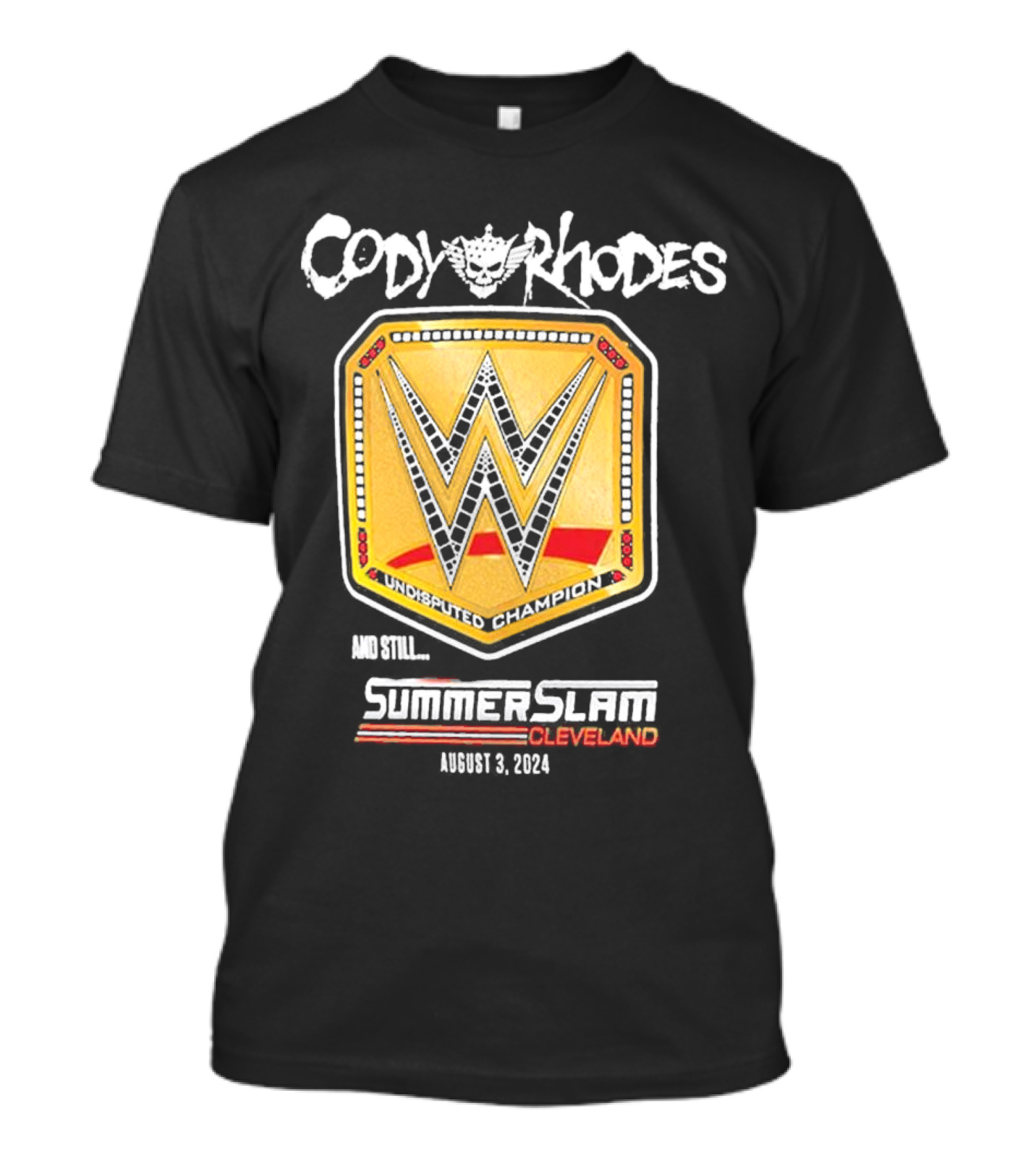 Cody Rhodes Undisputed Champion SummerSlam Cleveland August 3 T-Shirt