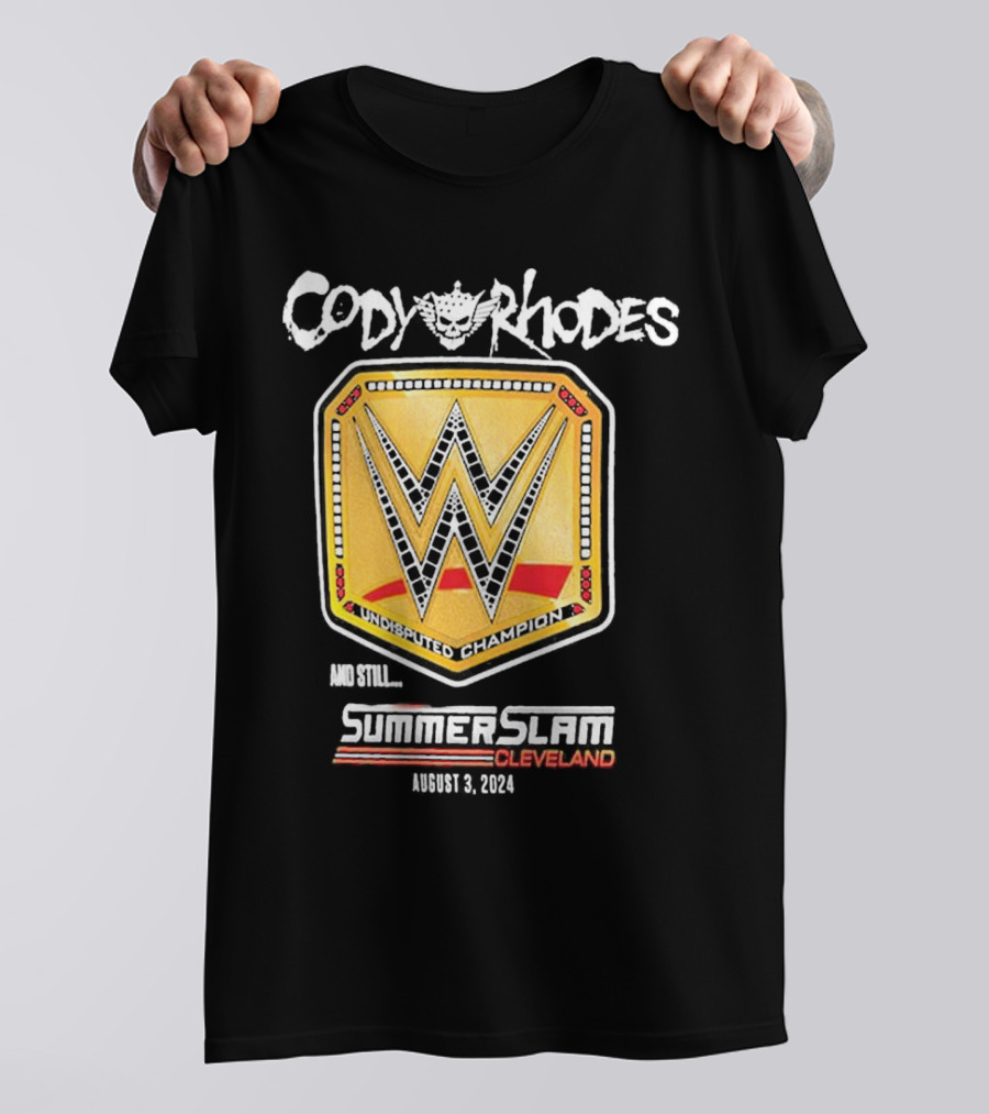 Cody Rhodes Undisputed Champion SummerSlam Cleveland August 3 T-Shirt