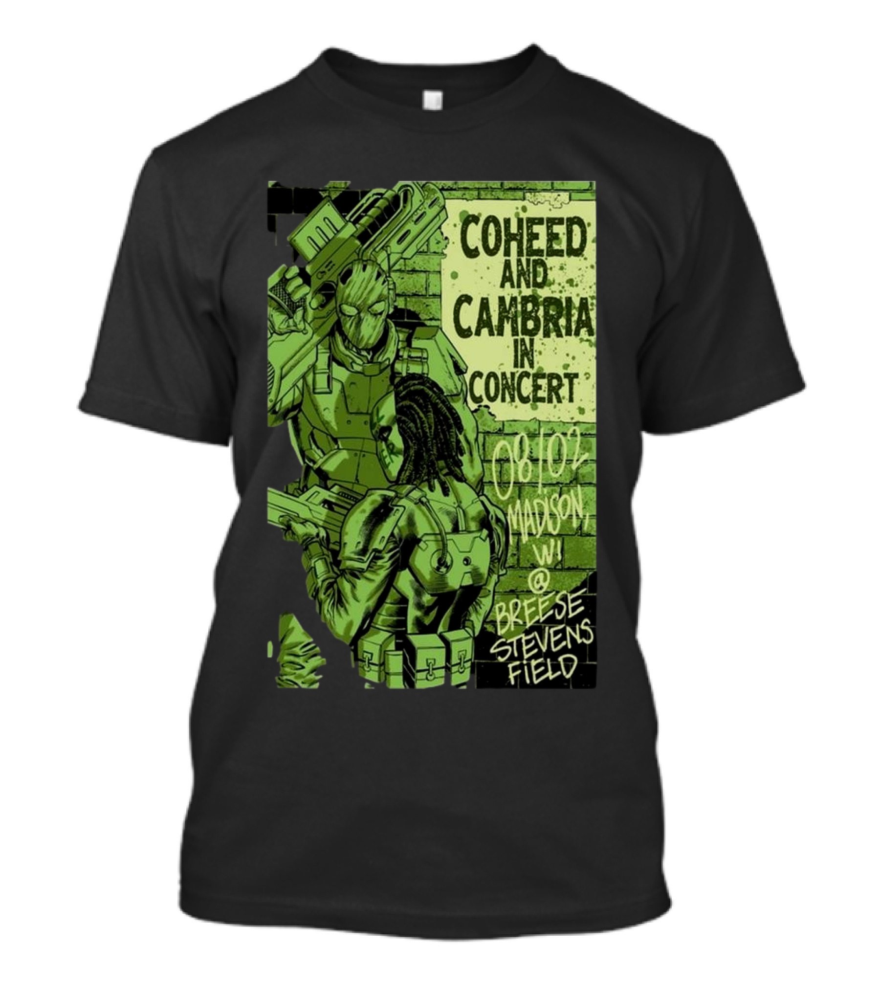 Coheed And Cambria In Concert Madison WI 08 02 2024 Breese Stevens Field T-Shirt