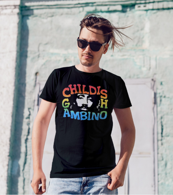 Childish Gambino Colorful Portrait The New World Tour T-Shirt