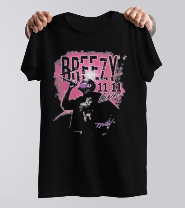 Breezy 11 11 Live Chris Brown T-Shirt