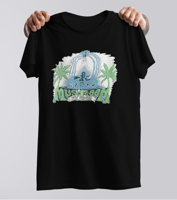 Jerks Store 1976 Mushroom 1037 Broadway Fountain Palms T-Shirt
