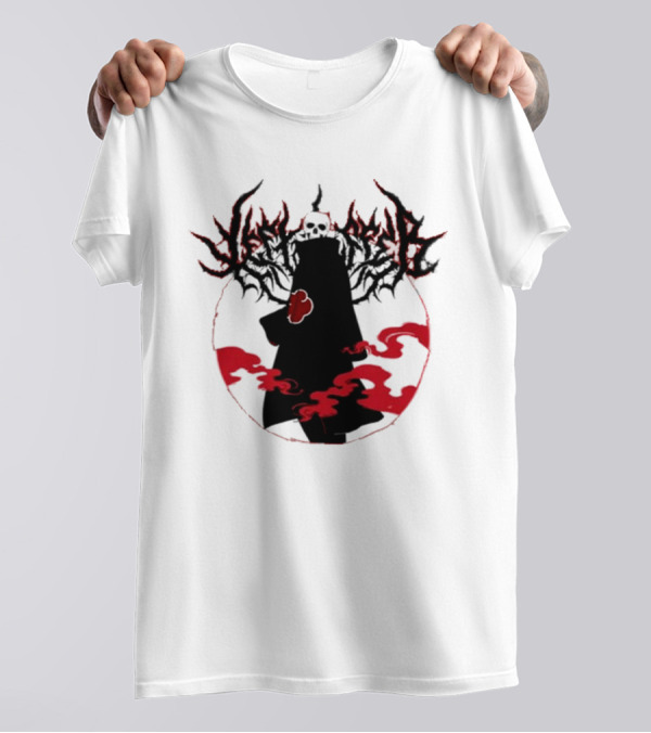 Left To Suffer Ninja Skull Shadow Red Cloud T-Shirt