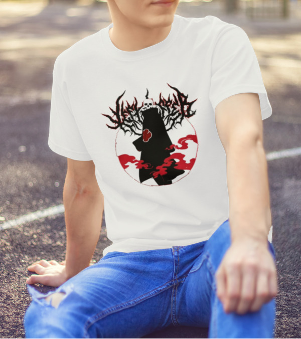 Left To Suffer Ninja Skull Shadow Red Cloud T-Shirt