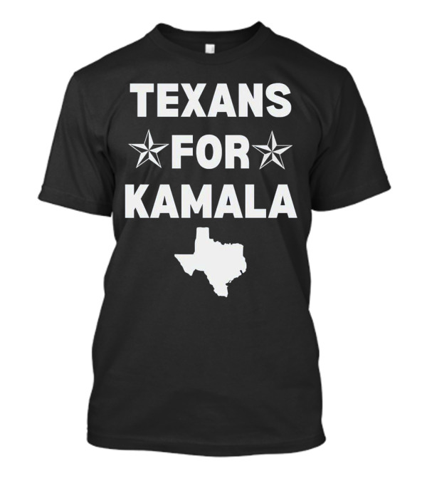Texans For Kamala With Lone Star And Texas Outline T-Shirt