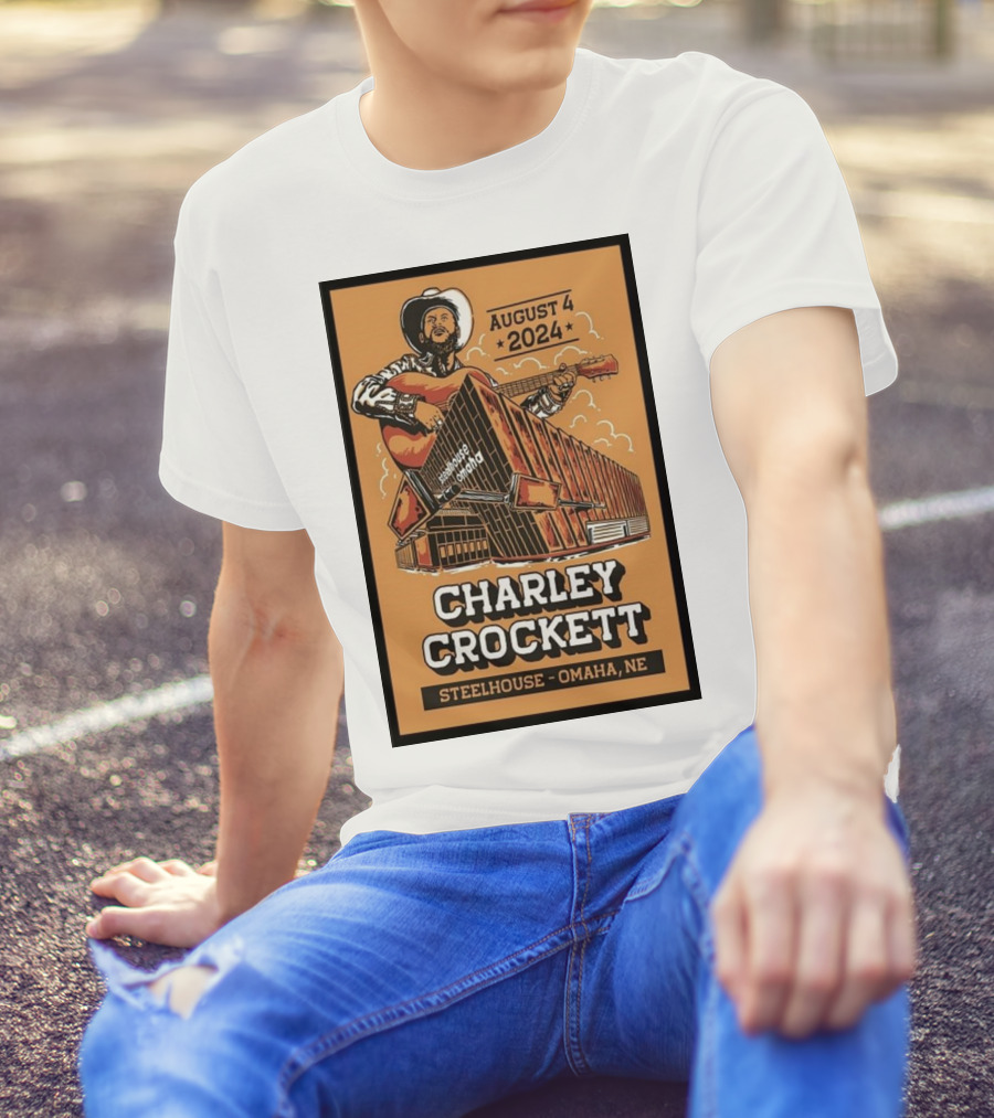 Charley Crockett Live At Steelhouse Omaha August 4 2024 Concert T-Shirt