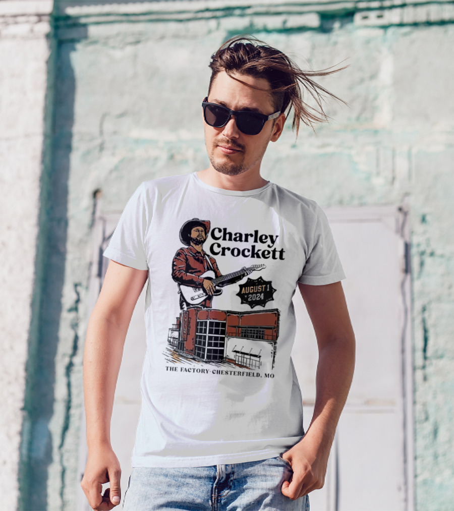 Charley Crockett Live At The Factory Chesterfield MO August 1 T-Shirt