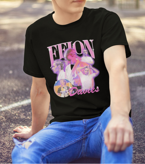 Ffion Davies Vintage Bootleg Pastel Collage T-Shirt