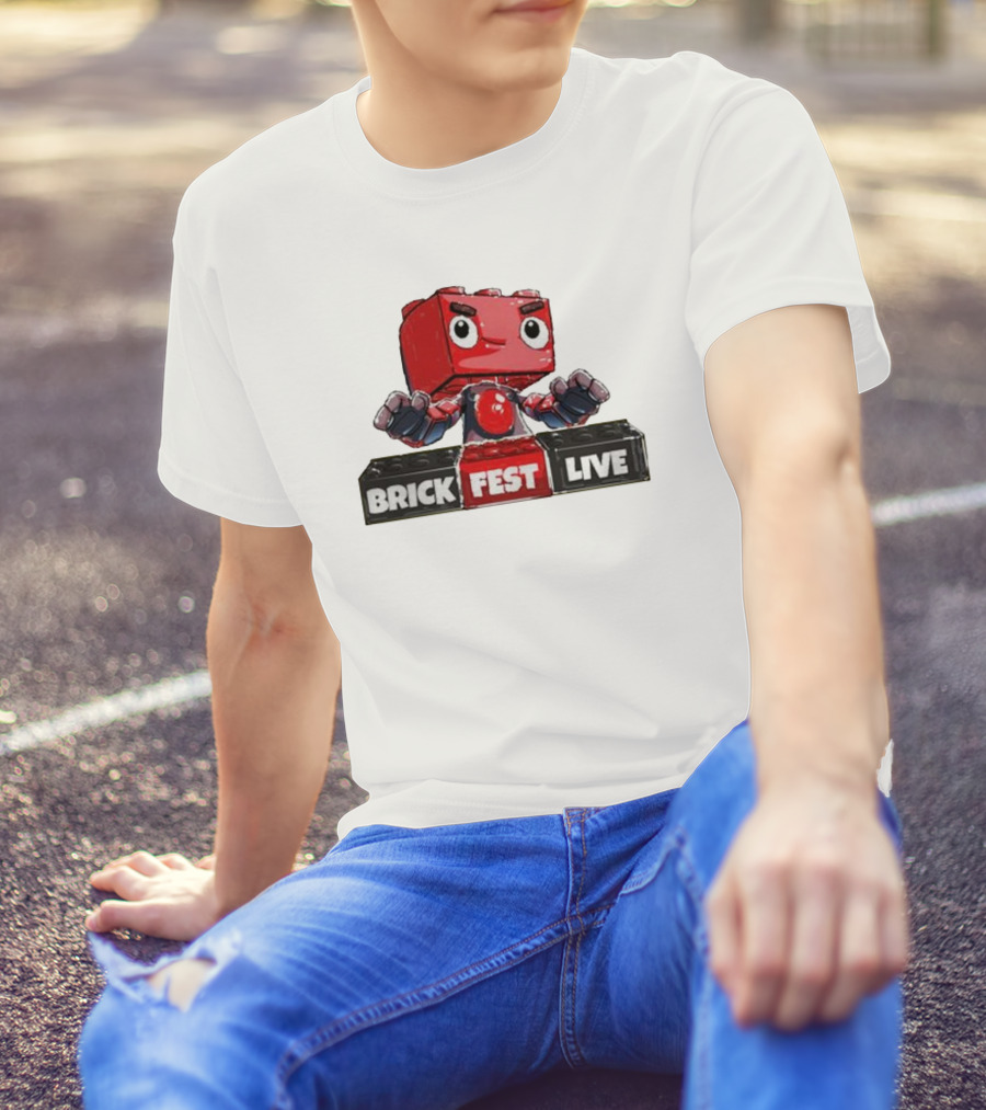 LEGO Brick Fest Live Animated Character Block T-Shirt