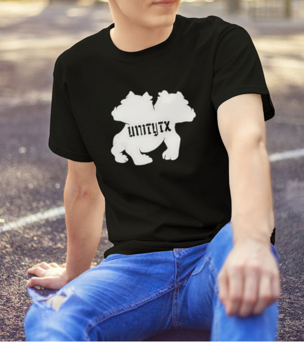 Unitytx Bulldog Silhouette Twins T-Shirt