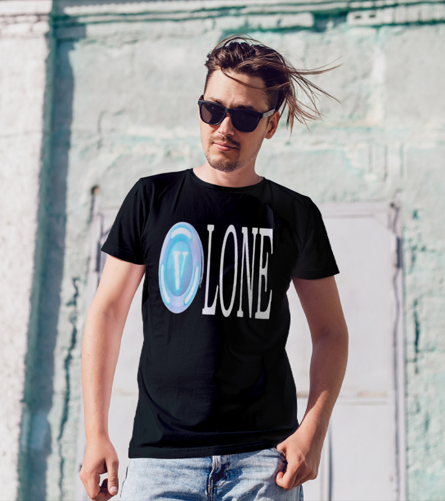 Bussinapparelco Vlone Vbuck Coin Icon And Text T-Shirt