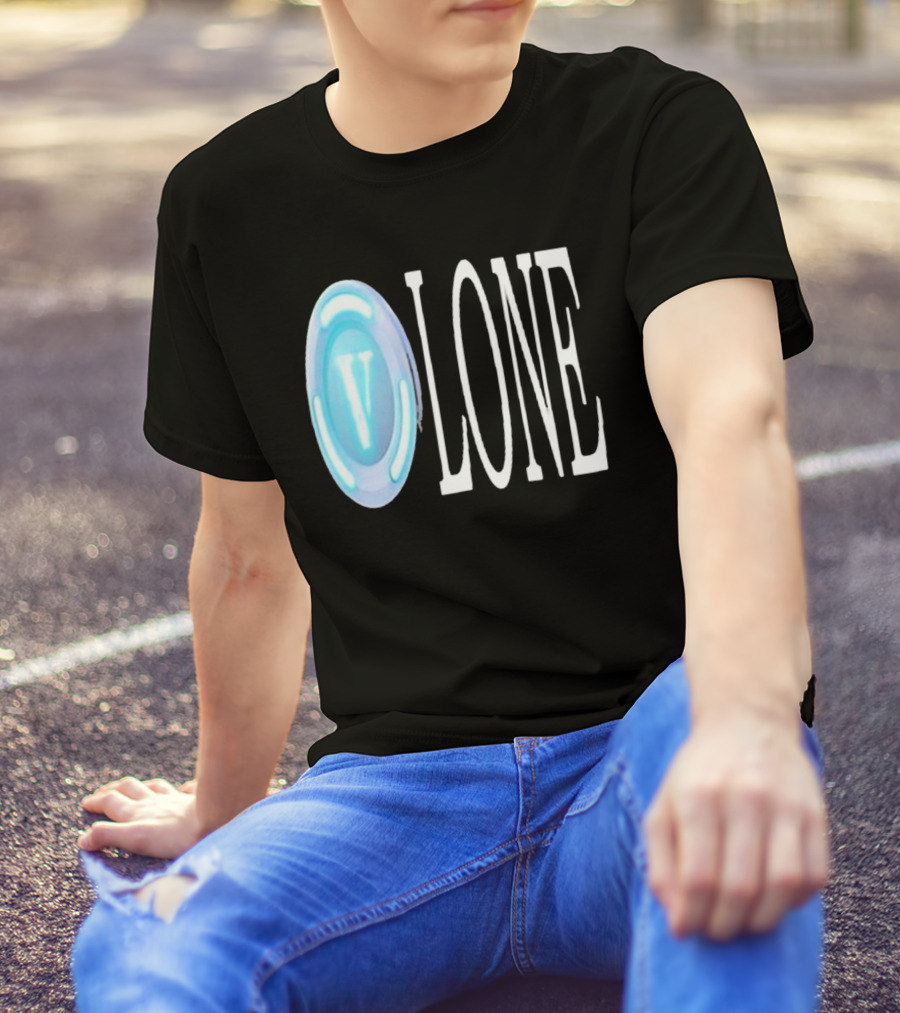 Bussinapparelco Vlone Vbuck Coin Icon And Text T-Shirt