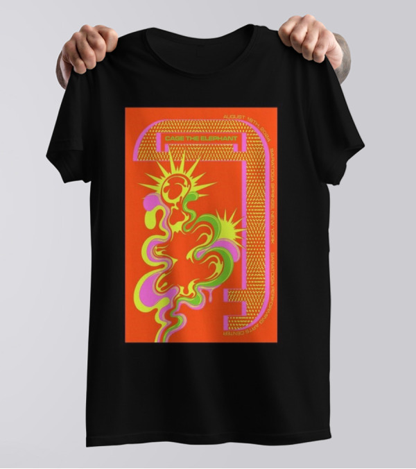Cage The Elephant August 18th 2024 Saratoga Springs NY Concert T-Shirt