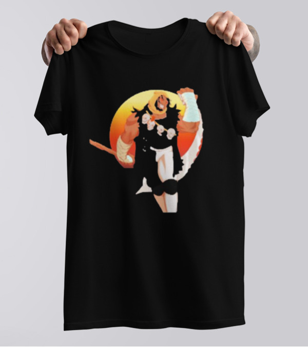 CALIFORNIA NIGHTMARE ISSUE #3 Fierce Warrior With Skulls And Sunset Background T-Shirt