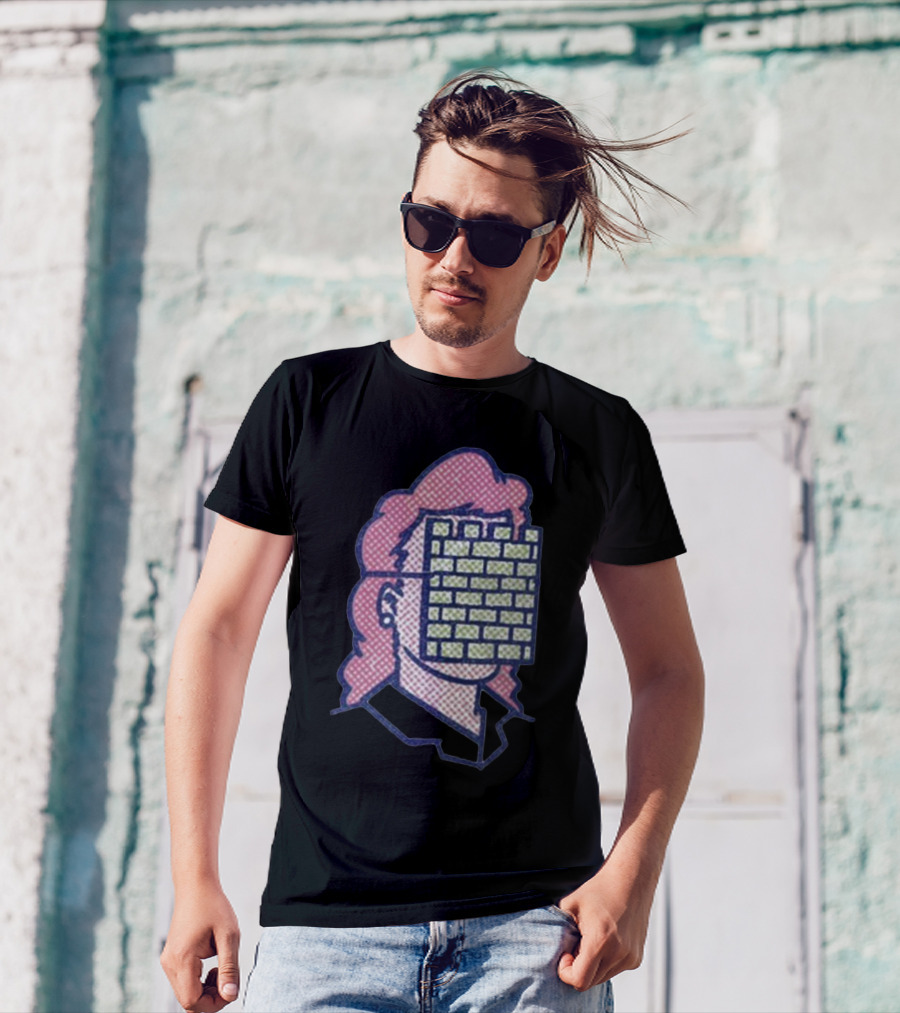 Castleface Records Gal Friday Brick Wall Face Mullet T-Shirt