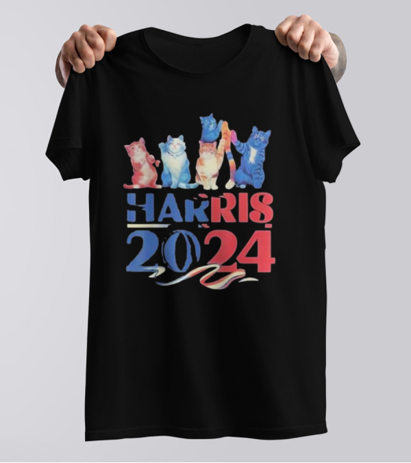Harris 2024 Cats Childless Cat Lady T-Shirt