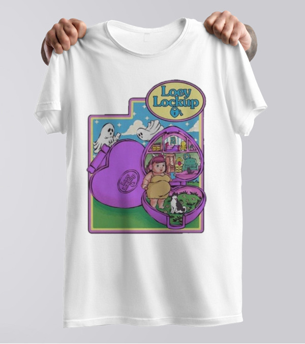 Loey Lane Loey Lockup Heart-Shaped Haunted Toy With Ghosts And Puppy T-Shirt