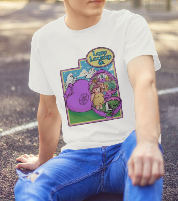 Loey Lane Loey Lockup Heart-Shaped Haunted Toy With Ghosts And Puppy T-Shirt