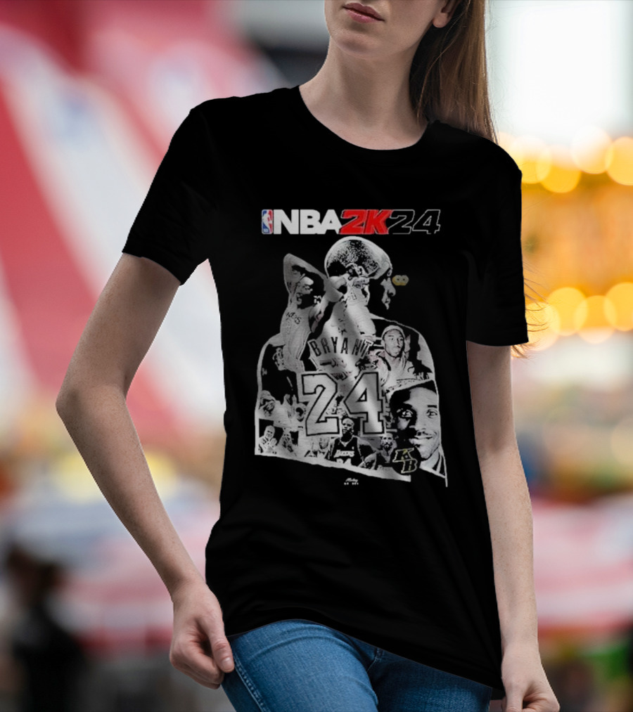 NBA 2K24 Mamba Day Kobe Bryant 24 08 24 Two Sides T-Shirt