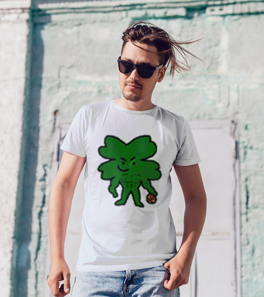 Boston Buff NBA Shamrock Basketball Player T-Shirt