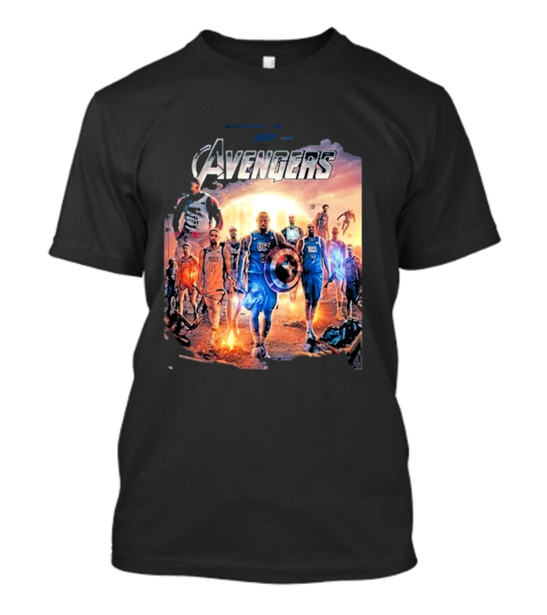 Avengers Bronny James Jr USA Basketball Crossover T-Shirt