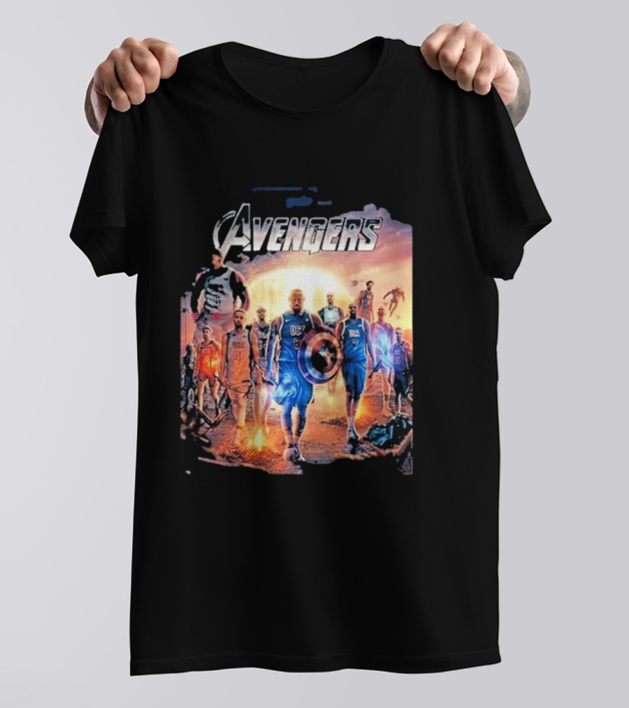 Avengers Bronny James Jr USA Basketball Crossover T-Shirt