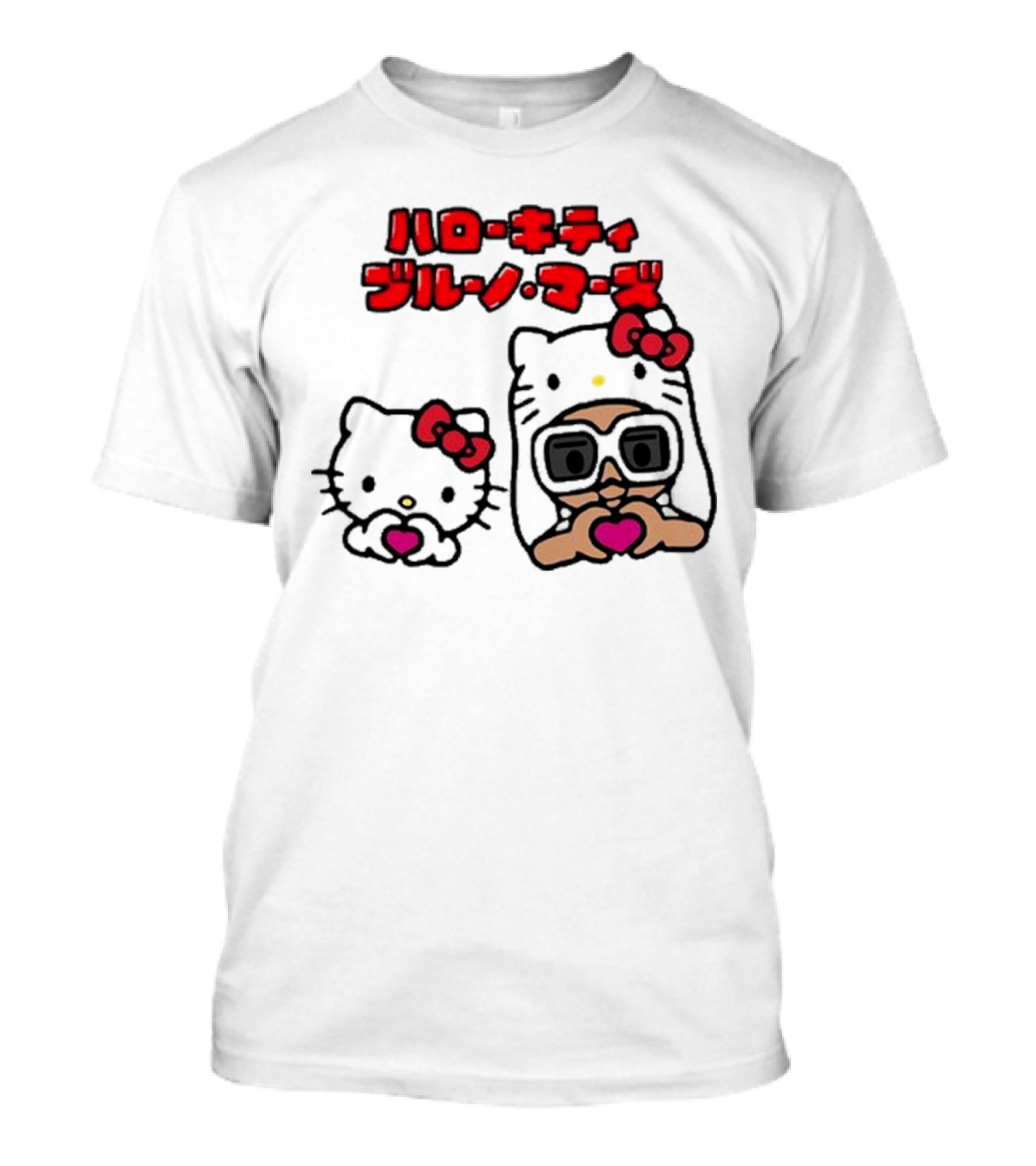 Bruno Mars X Hello Kitty Anime Japan Collaboration 2nd Edition T-Shirt