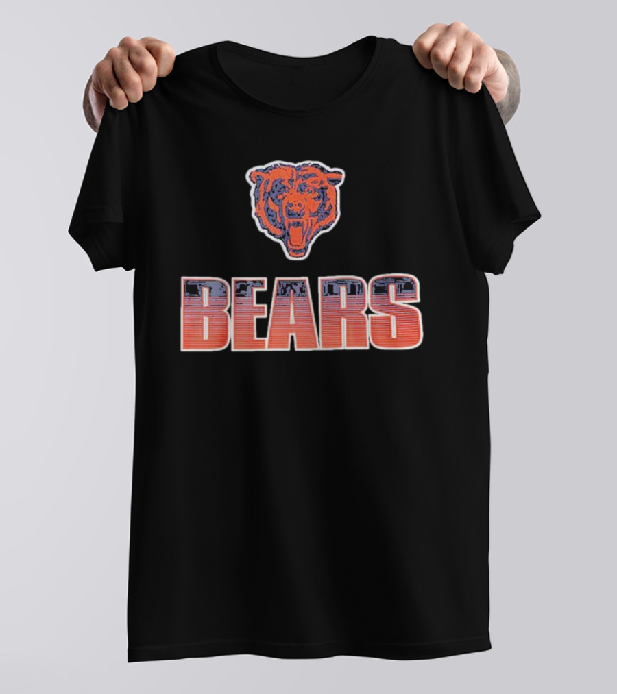 Chicago Bears Vintage Bears Logo Allover T-Shirt