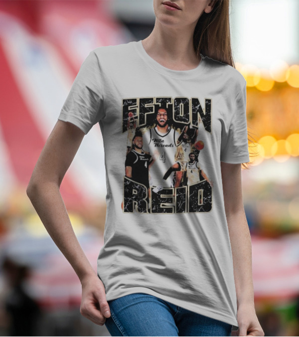 Efton Reid Nila Threads Basketball Player 4 T-Shirt
