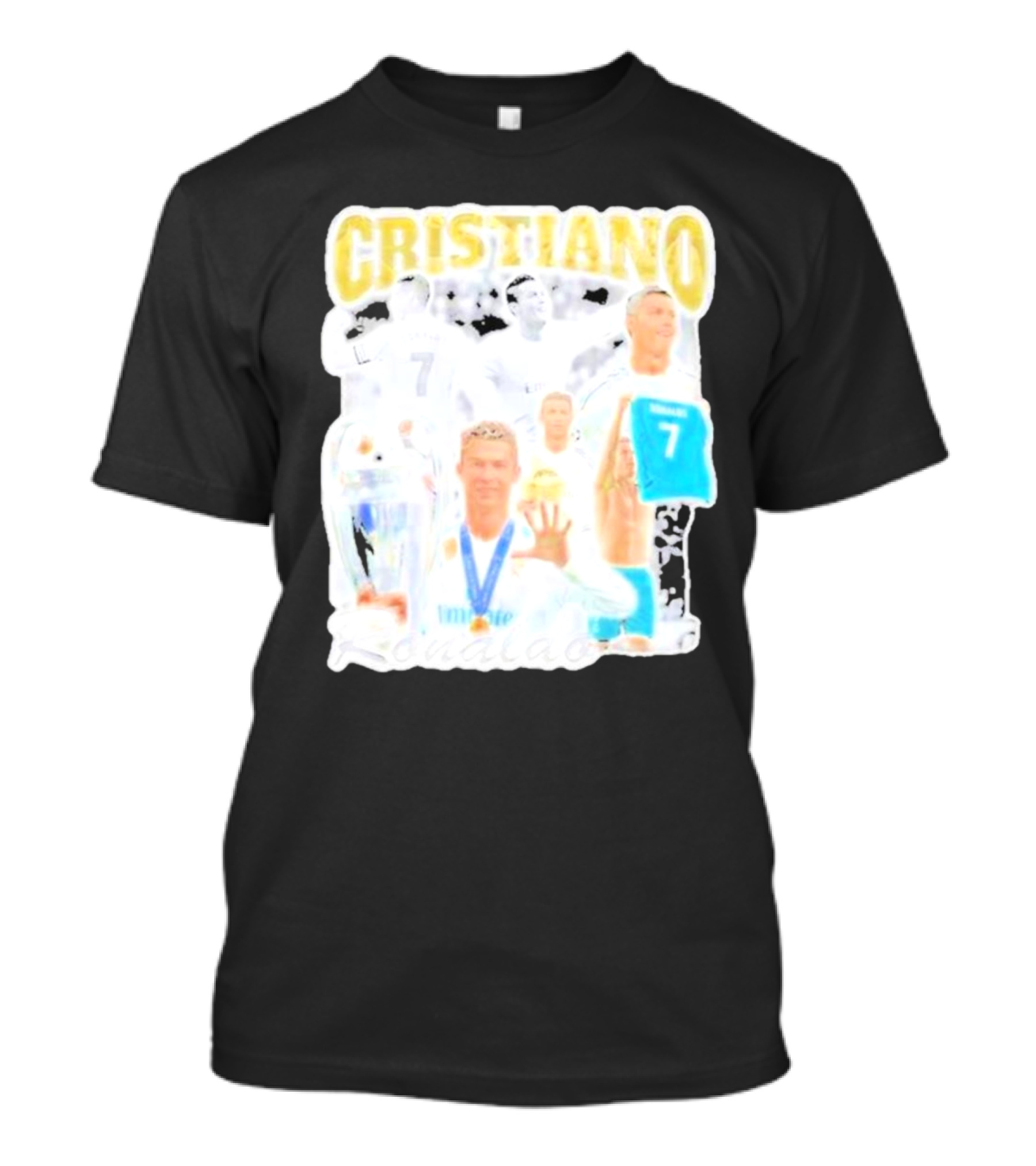 Cristiano Ronaldo 7 Champions Trophy Football Shirt T-Shirt