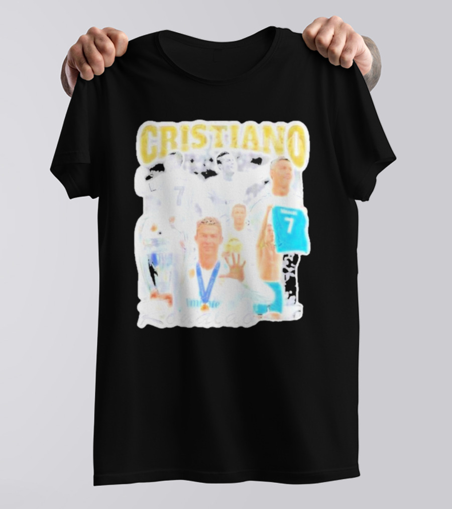 Cristiano Ronaldo 7 Champions Trophy Football Shirt T-Shirt