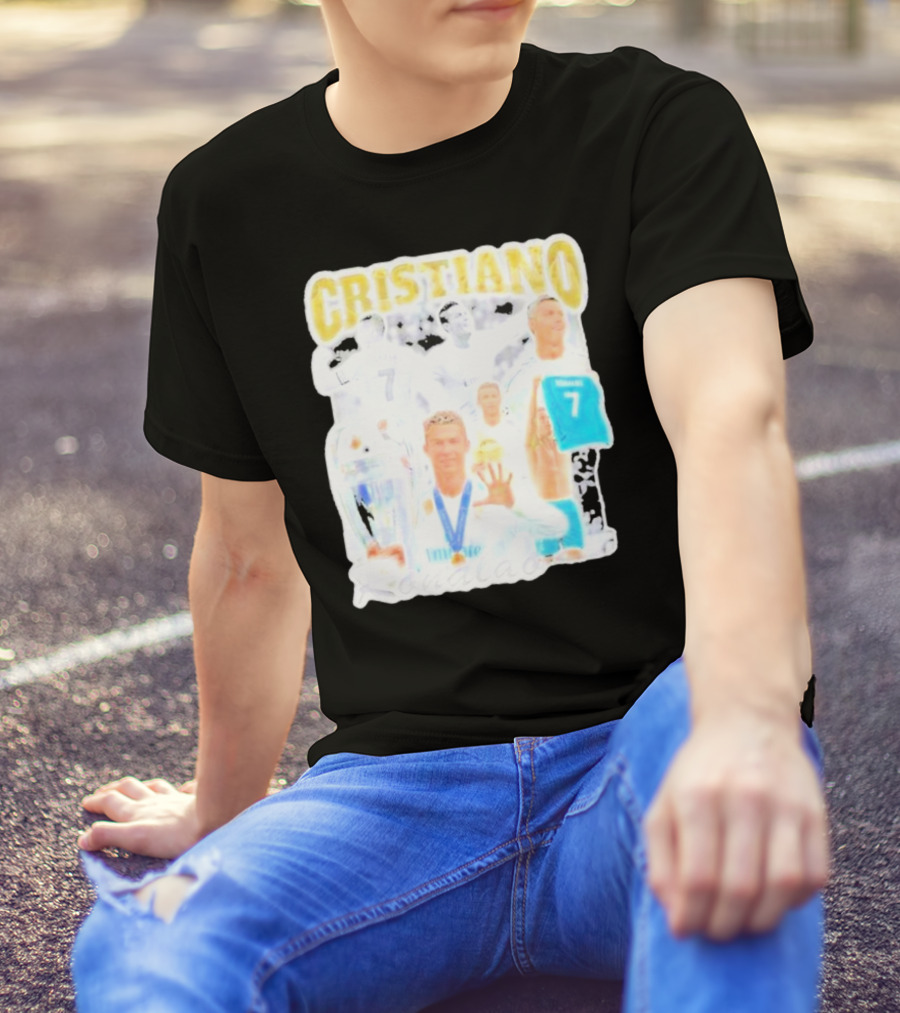 Cristiano Ronaldo 7 Champions Trophy Football Shirt T-Shirt