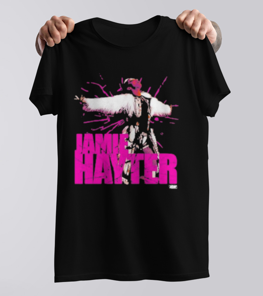 Jamie Hayter Wrestling Star Power Pose AEW Burst T-Shirt
