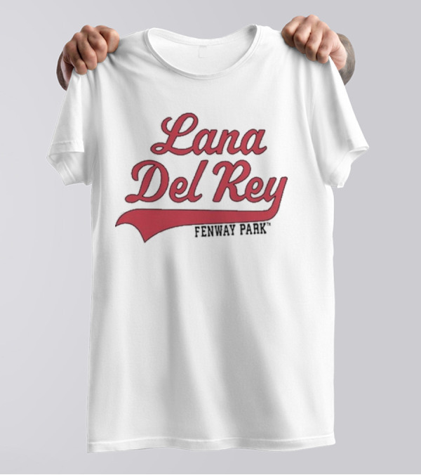 Lana Del Rey Fenway Park Red Sox Script Style 2024 Boston Event T-Shirt