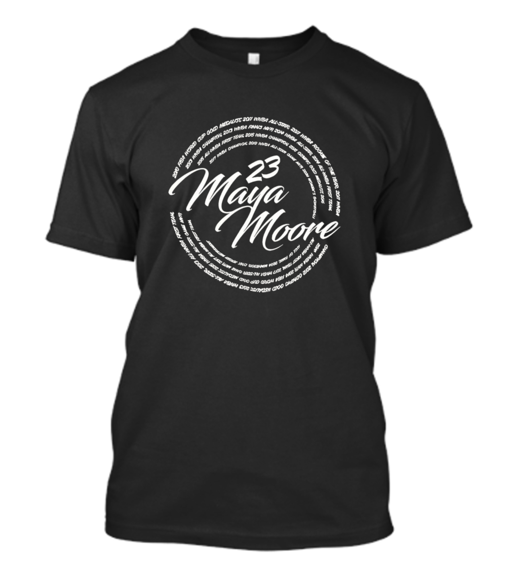 23 Maya Moore Spiral Text T-Shirt