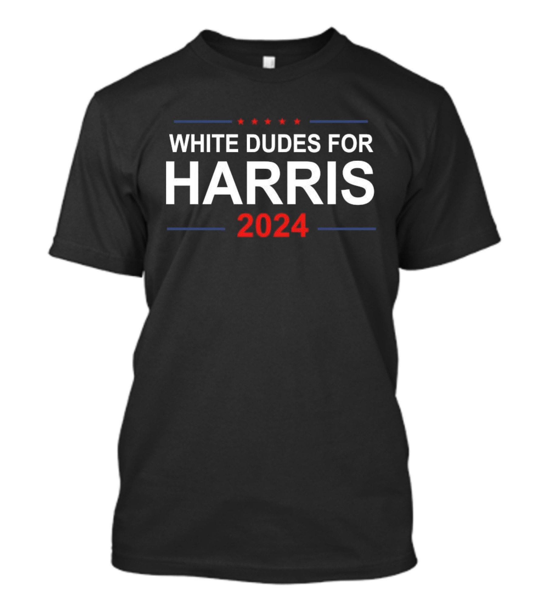 White Dudes For Harris 2024 Stars And Stripes Political T-Shirt