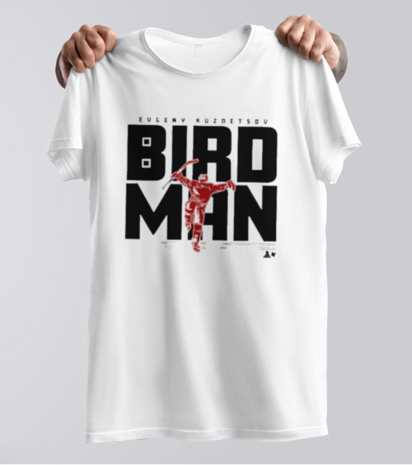 Evgeny Kuznetsov Bird Man Raleigh T-Shirt